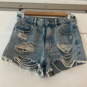 Pacsun high rise festival jean shorts